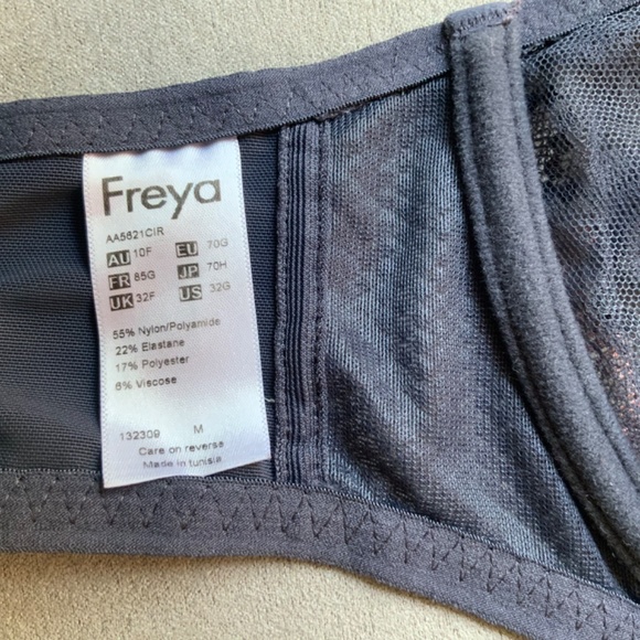 Freya Festival 32G Vibe High Apex Underwire Plunge Bra in Cinder - Picture 13 of 13